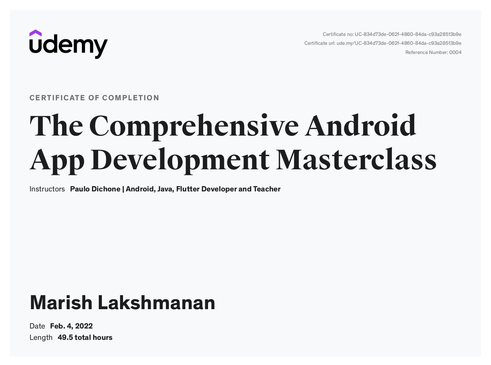 The Comprehensive Android App Development Masterclass