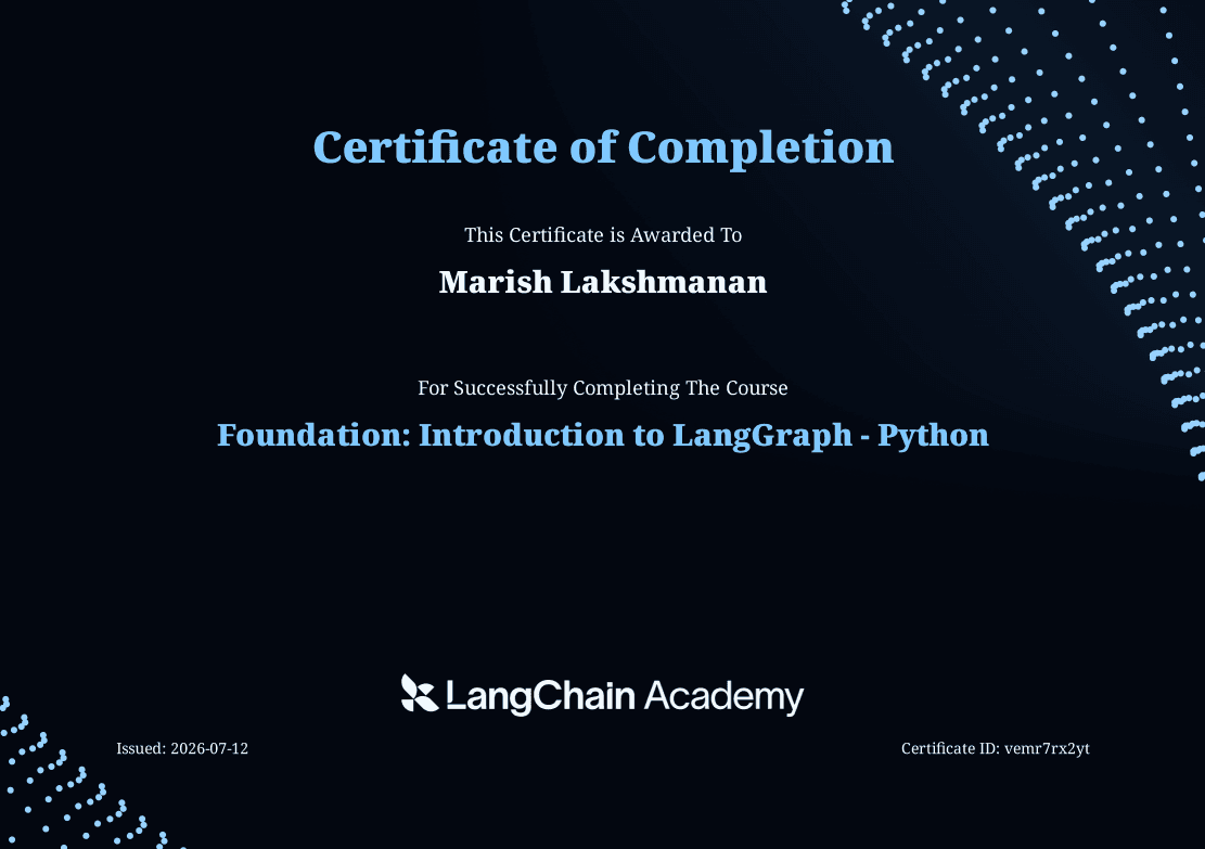 Foundation: Introduction to LangGraph (Python)
